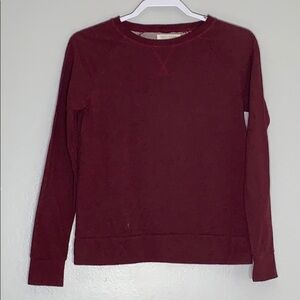 Level 8 Long Sleeve Maroon Crew Neck Sweatshirt xs